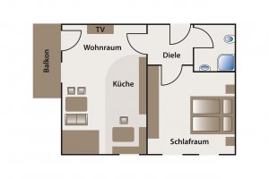 Ferienwohnung 3 – Grundriss